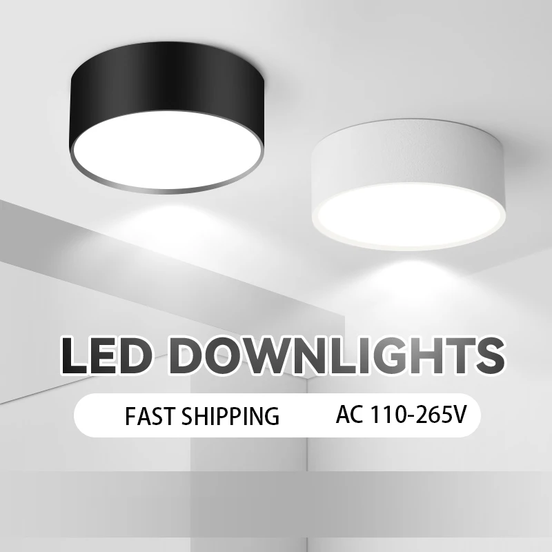 Led Downlight LED Spot Licht Decke 10W15W 25W Oberfläche Montiert Downlights Dünne Faltbare Strahler für Wohnzimmer Spots decke