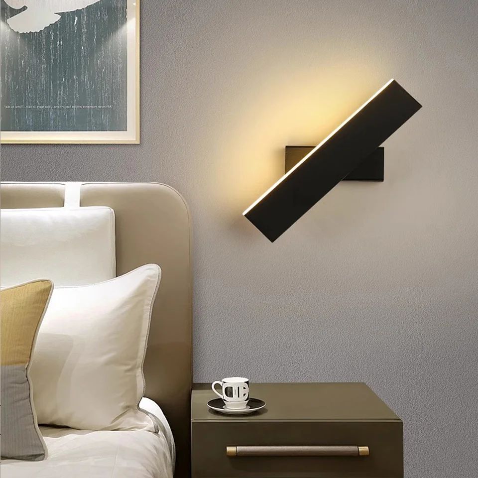 LED-Innenwandleuchten mit Drehregler, Moderne Wandleuchte mit Schalter, Treppenhaus-Wandleuchte, LED-Wandleuchte für den Flur