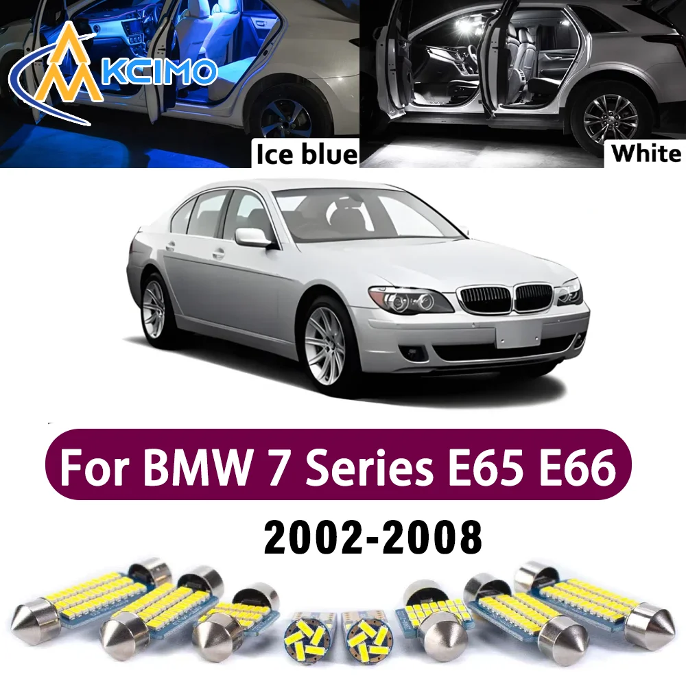 Canbus Kennzeichenbeleuchtung für BMW 7er Serie E65 E66 2002-2008 Innenraum-Leselampe Helle Spiegelleuchten Einfache Installation Spiegelleuchten