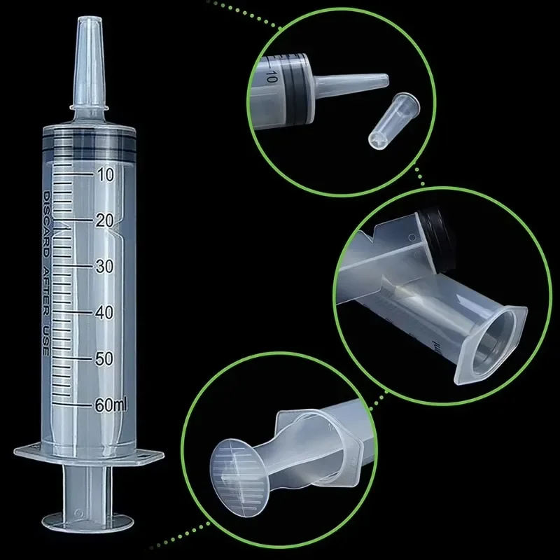 60ml Pet Runner Feeder Handdruckspritze aus Kunststoff, Multifunktions-Spüler für die Trennung von Flüssigkeiten beim Füttern von Haustieren und zum Nachfüllen von Tinte.