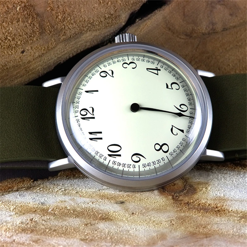 40mm Acryl Militär uhr antike russische U-Boot-Serie manuelle Wicklung mechanische Uhren einhändige rote Stern Piloten