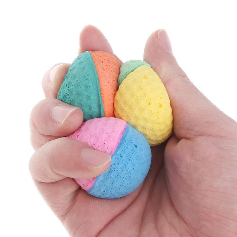652F 10 Pcs Pet Spielzeug Latex Kugeln Bunte Kauen Für Hunde Katzen Welpen Kätzchen Weiche Elastische