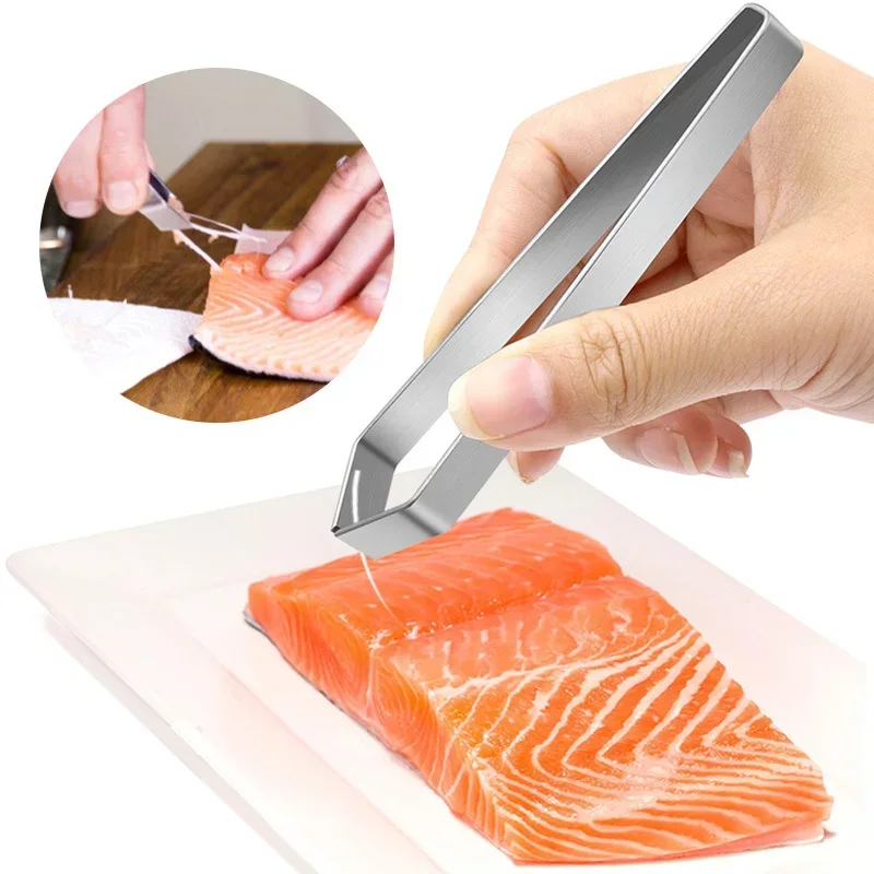 Fisch Knochen Pinzette Edelstahl Fishbone Zange Clip Huhn Feder Entferner Schweinehaar Pinzette Sea Foods Fleisch Reiniger - Aliexpress DE