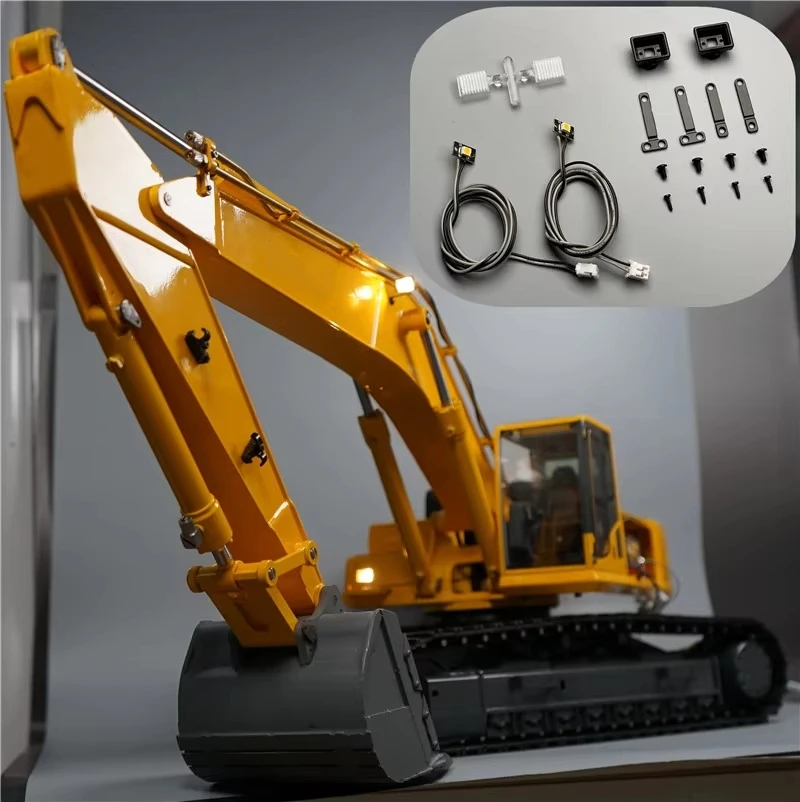 Maßstab 1:14 RC Spielzeug Modell LED Scheinwerfer Engineering Licht Für Tamiya 1/14 1/12 Bagger Modell RC Lkw Maschinen Zubehör Teile