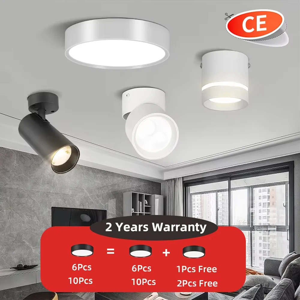 Led Downlight Spotlight Deckenleuchte 220V 5W/10/15 Aufputz Led Downlight Spot Lights Deckenleuchte Deckenleuchten Beleuchtung Für Wohnzimmerbeleuchtung Küche Korridor Flurbeleuchtung