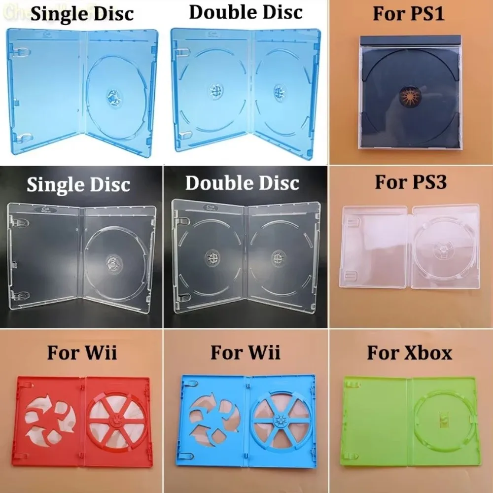 1 Stück Plastik-CD-Spielhülle Schutzdesign Ersatzzubehör CD-Spiel-Schutzhülle für PS1 PS2 PS3 PS4 PS5 Xbox WII