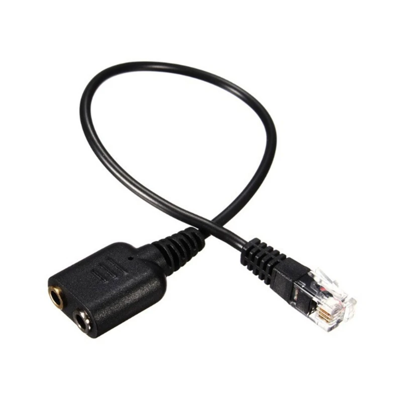 Headsets-Adapter, 3,5-mm-Buchse auf RJ9-Stecker für PC-Telefon, bequem zu verwenden, 896C