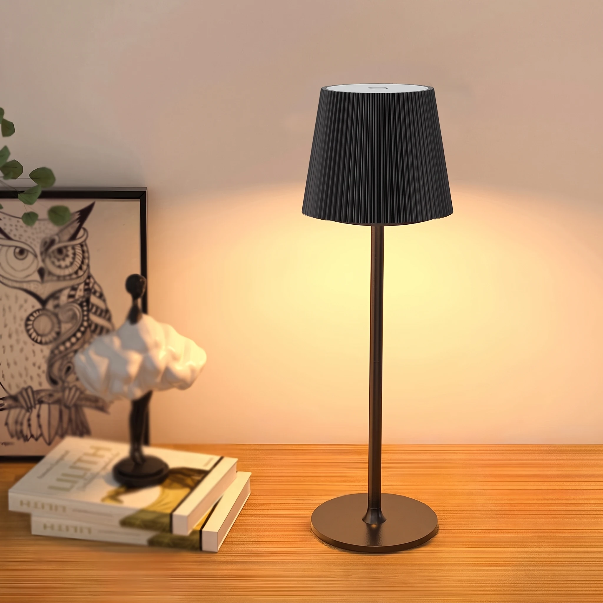 LED-Touch-Tischlampe mit USB-Ladefunktion, dimmbare Schreibtischbeleuchtung für Wohnzimmer, Schlafzimmer, Arbeitszimmer, dekorative Leuchte mit einstellbarem Winkel