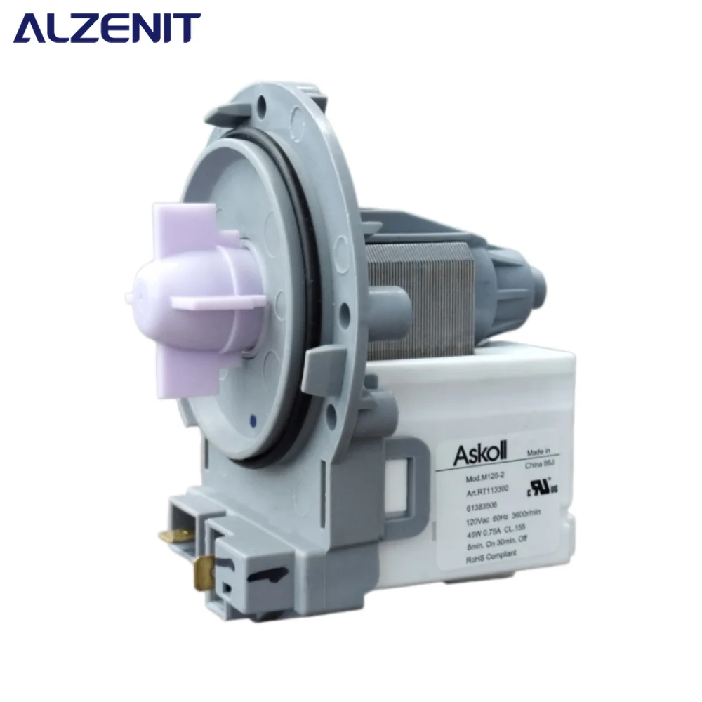 Neu für LG Waschmaschine: Ablaufpumpenmotor M120-2 EAU61383506 120V 60Hz 45W – Ersatzteil für Waschmaschinen-Ablauf