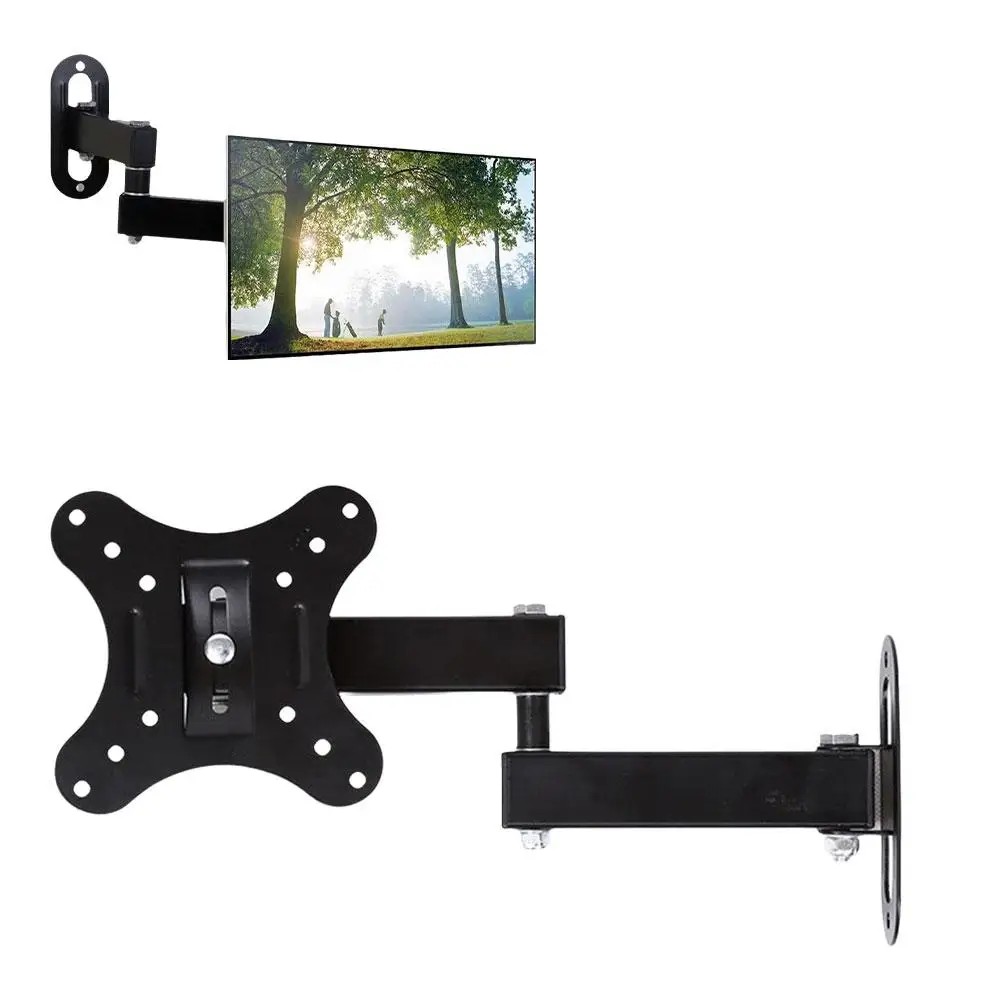 TV-Monitor, TV-Halterungen, LCD-LED-Monitor, Wandhalterung, verstellbarer TV-Bildschirmhalter, TV-Rahmen-Unterstützung für 14–24 Zoll TV-Ständer
