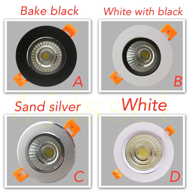 LED-Downlight Dimmbare Lampe 3W 5W 7W 12W 15W 20W 30W 40W COB LED-Spot 220V/110V Decken-Einbauleuchten Runde Panelleuchte