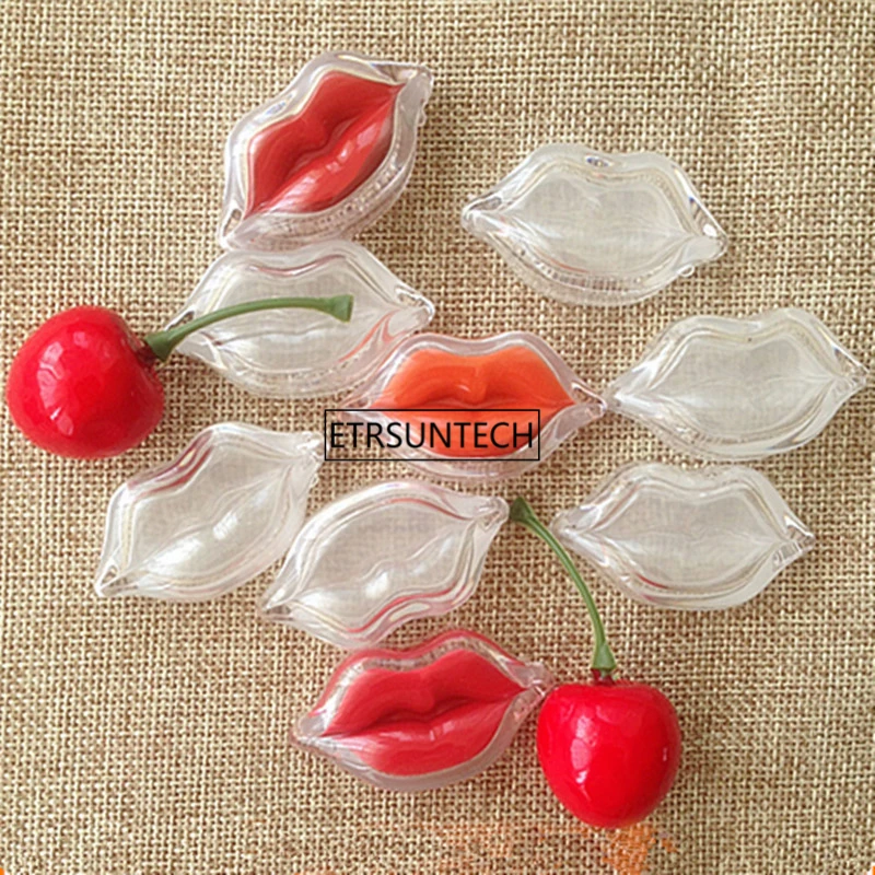 10 Stück 5G klare leere Lippenform Lip Rouge nachfüllbarer Behälter, Beauty Cosmetic Lip Balm Sub, Lidschatten-Puder/Blusher-Hülle F2210