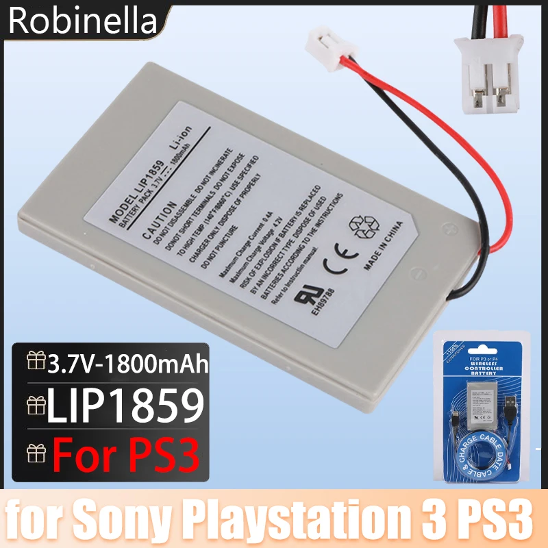 Original PS3 LIP1859 Eingebauter Akku 3,7 V 1800 mAh wiederaufladbar für Sony Playstation 3 PS3 Spielekonsolengriff Lithiumbatterien