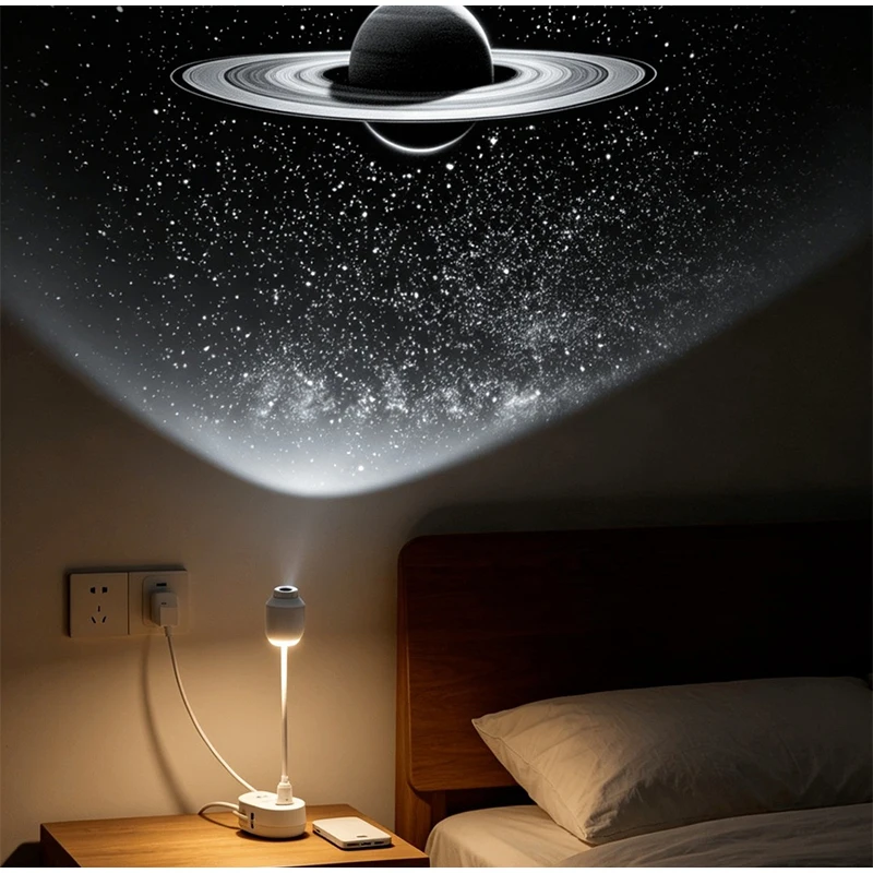 Auto-Galaxie-Sternprojektor Nachtlicht USB Plug-and-Play HD Sternenhimmel-Lampe Plug-and-Play HD Galaxie-Projektor projiziert lebendigen Sternenhimmel