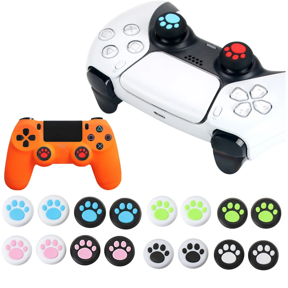 4Pcs Neue Schutz Ersatz Abdeckung Caps Controller Thumb-Sticks Griffe Silikon Für Sony PlayStation 5 PS5 PS4/3 XBox