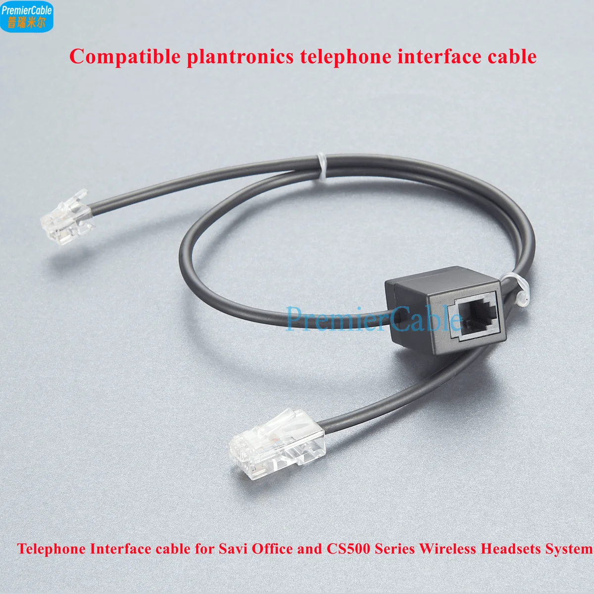 Kompatibles Plantronics-Telefonschnittstellenkabel. Telefon-Schnittstellenkabel für kabellose Headsets der Serien Savi Office und CS500