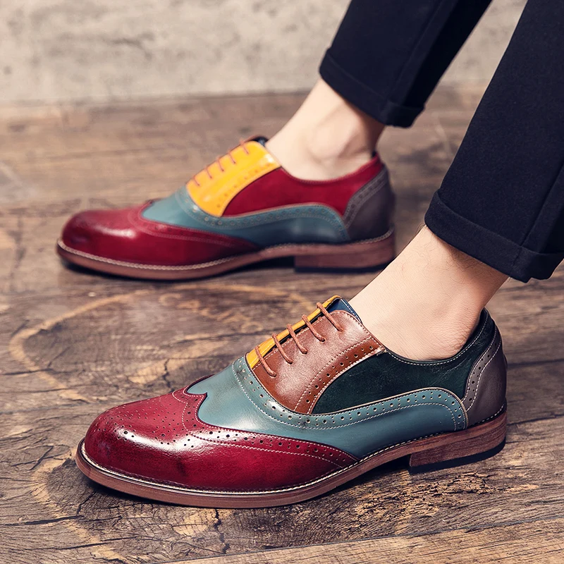 Frühjahr Luxusmarke Loafer Herrenschuhe Casual Schuhe Markenmode Formelle Schuhe Herren Bullock Business Büro Club Oxford Schuhe