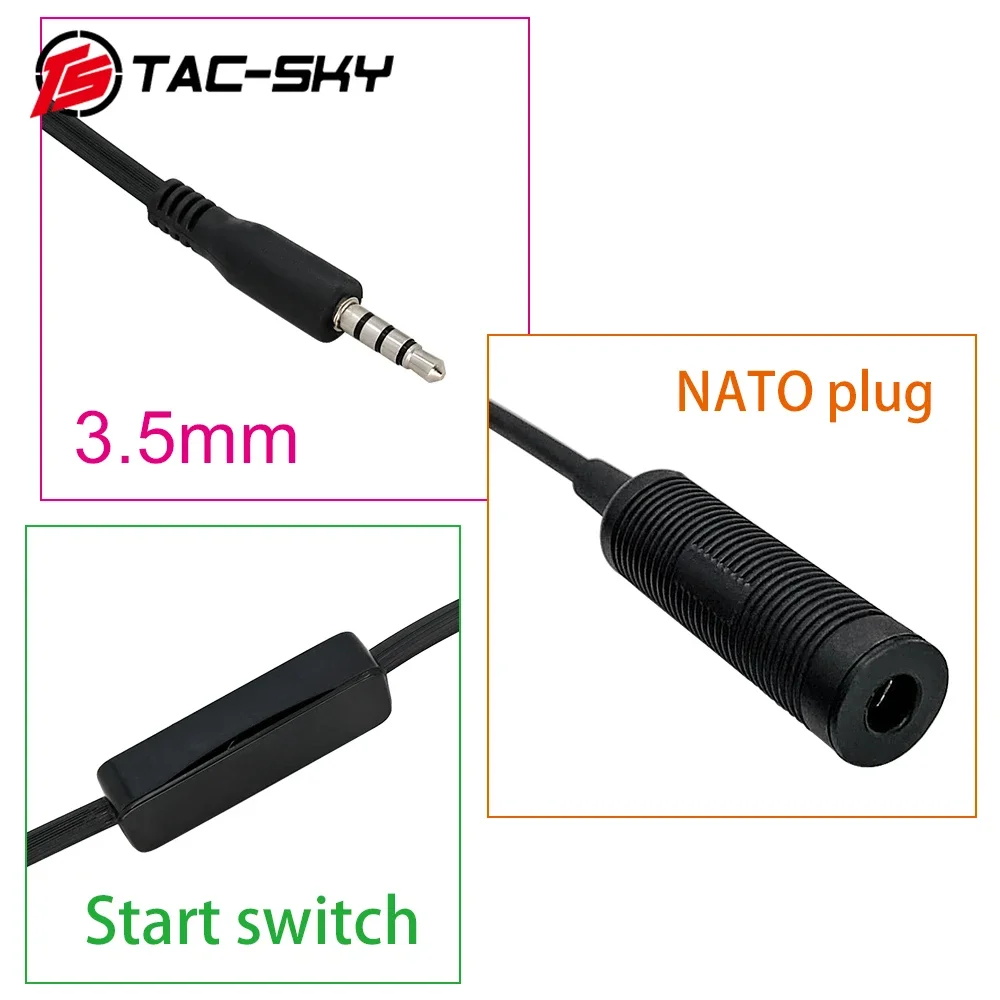 Taktische Headset PTT Adapter Mini Telefon PTT Stecker 3,5mm Version Kompatibel Mit COMTA I Ii Iii Sordin Original Headset