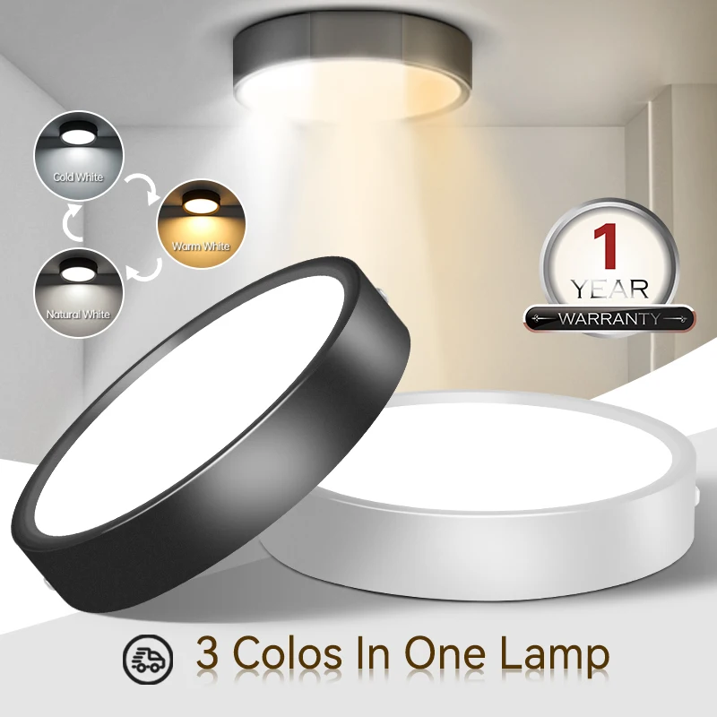 Dimmen Downlight Led Spot Licht Haus Decke Beleuchtung 220 v Leuchte Dreifarbige Glanz Kronleuchter für Wohnzimmer Küche schlafzimmer