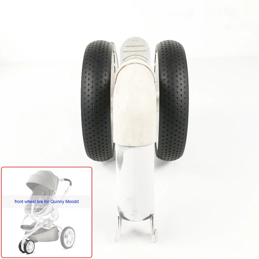 Maßgeschneiderter Buggy-Reifen für Quinny Moodd Vorderrad All-Terrain-Reifen Cove PU Tubeless Baby Buggy Kinderwagen Zubehör