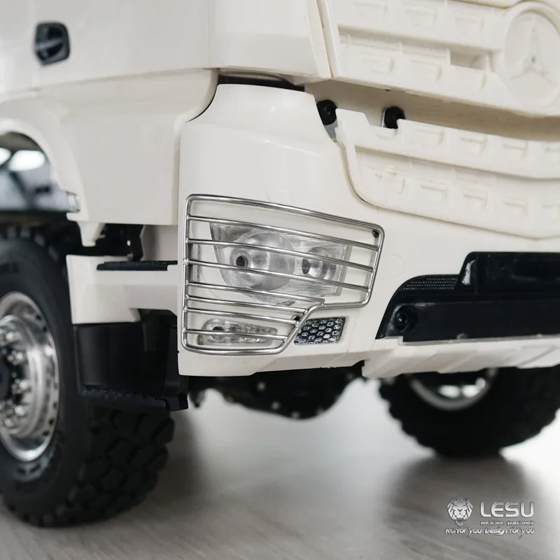 1/14 RC Spielzeug Lkw Metall Lampe Schutz Net Scheinwerfer Schutz Für Tamiya 1/14 RC Arocs Traktor Kipper Lkw LESU G-6175 Teile