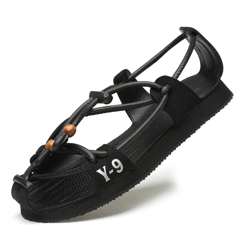 Sommer-Herrensandalen Neue Hochwertige Leder-Freizeitschuhe für Männer Outdoor-Ledersandalen für Männer Strandschuhe Römische Herrenschuhe