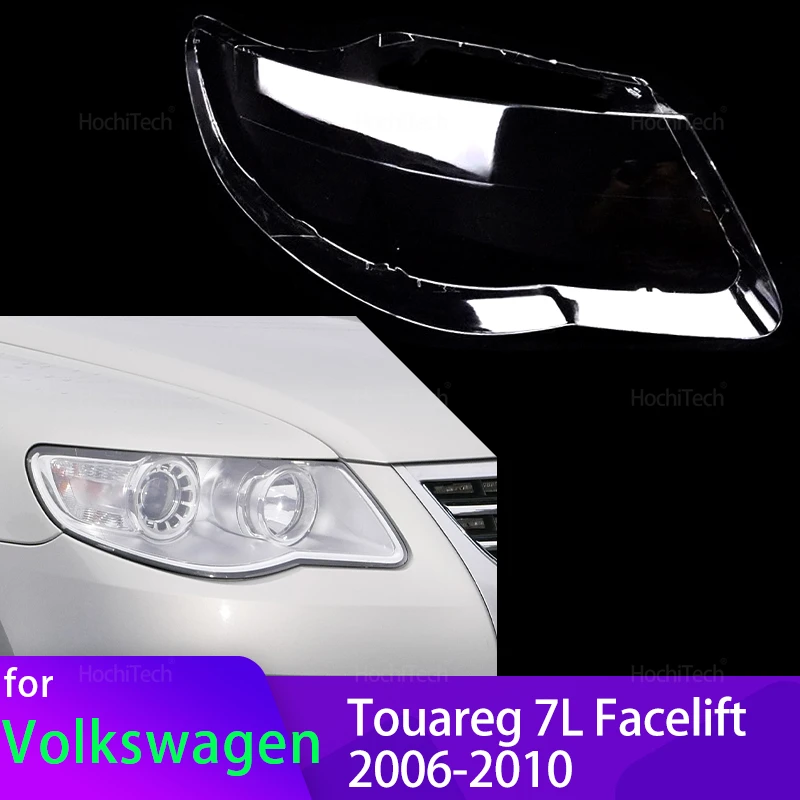 Für Volkswagen VW Touareg 7L 2006-2010 Auto Transparent Gehäuse Front Scheinwerfer Objektiv Shell Abdeckung Glas Lampe Abdeckung Lampenschirm