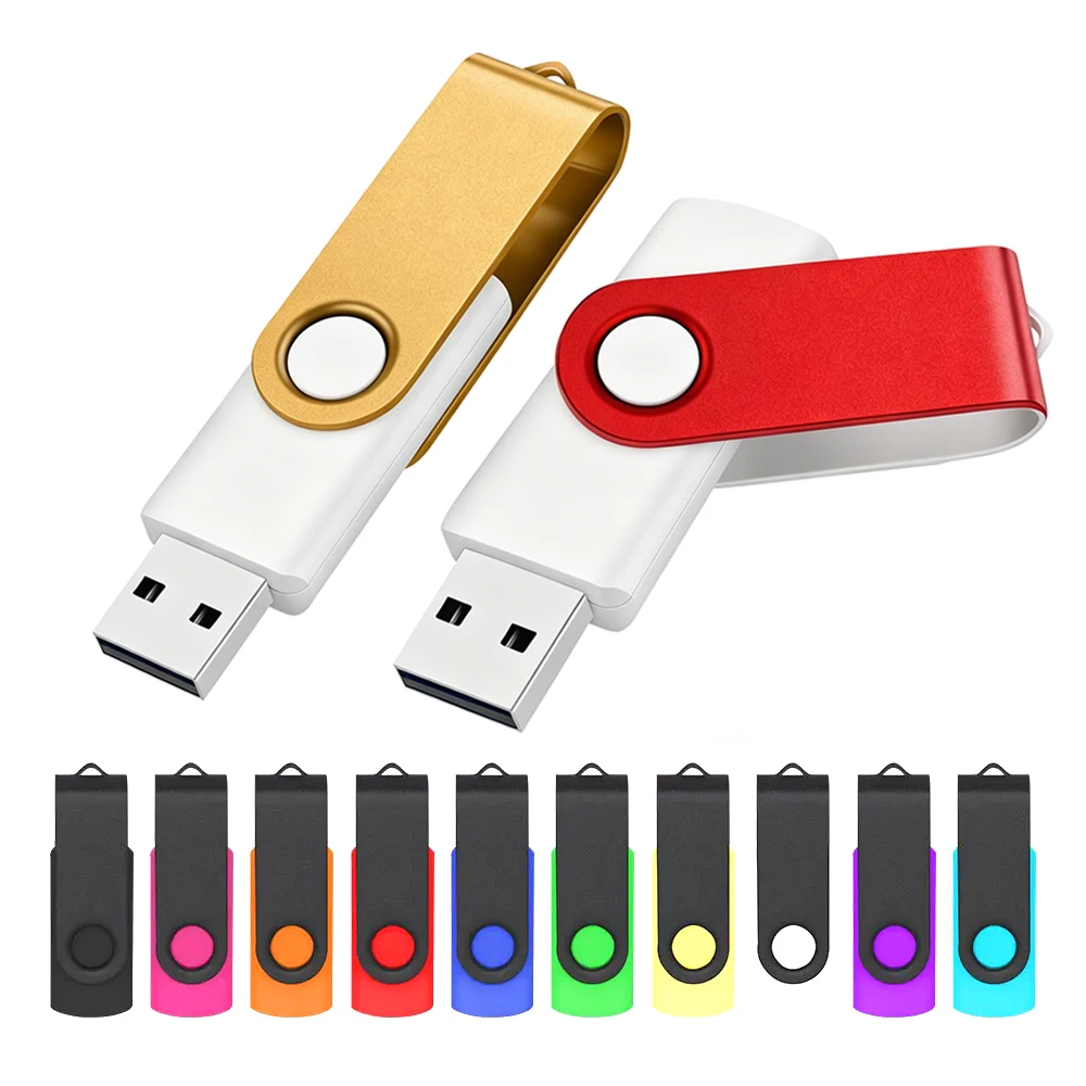 Clé USB rotative 128 Go, clé USB 64 Go, clé USB porte-clés, cadeau d