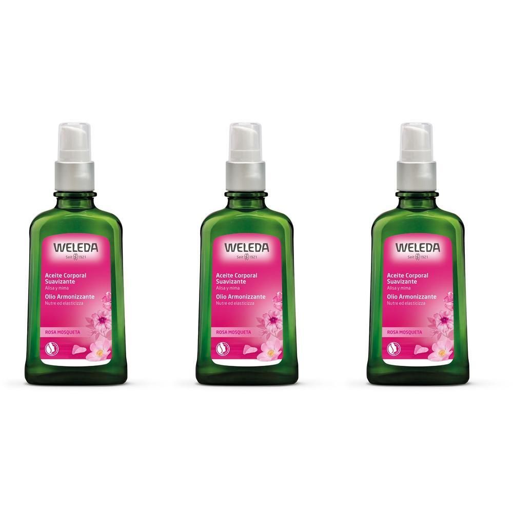 WELEDA Olio Armonizzante Rosa Mosqueta 3x100 ml Soluzione