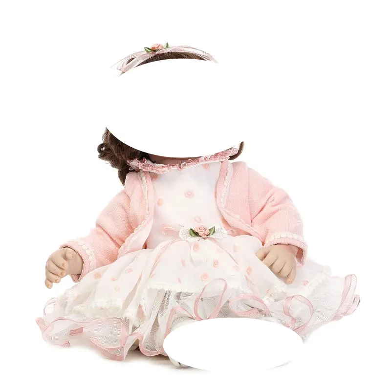 Nette Kleid Kleidung Sets Für 50cm -52 cm Lebensechte Silikon Reborn Baby Puppen Kleid DIY Zubehör Baby Spielzeug für Mädchen Kinder Geschenk
