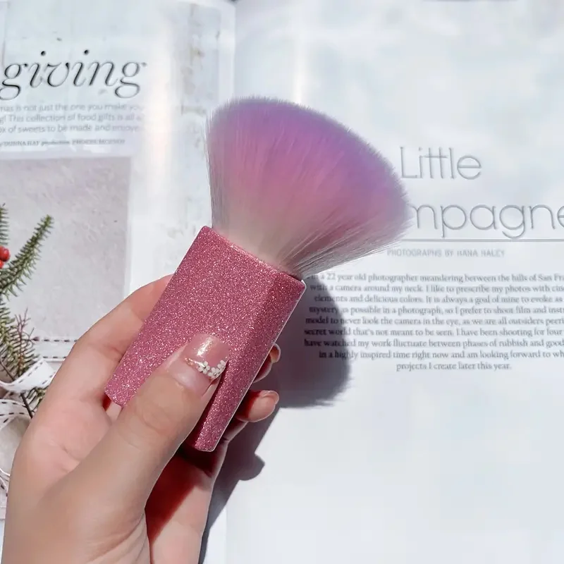 Große Puder bürste lose Puder pinsel Glitzer Griff Foundation Rouge Skulptur Bronzer Pinsel Schönheit Kosmetik Make-up Werkzeuge