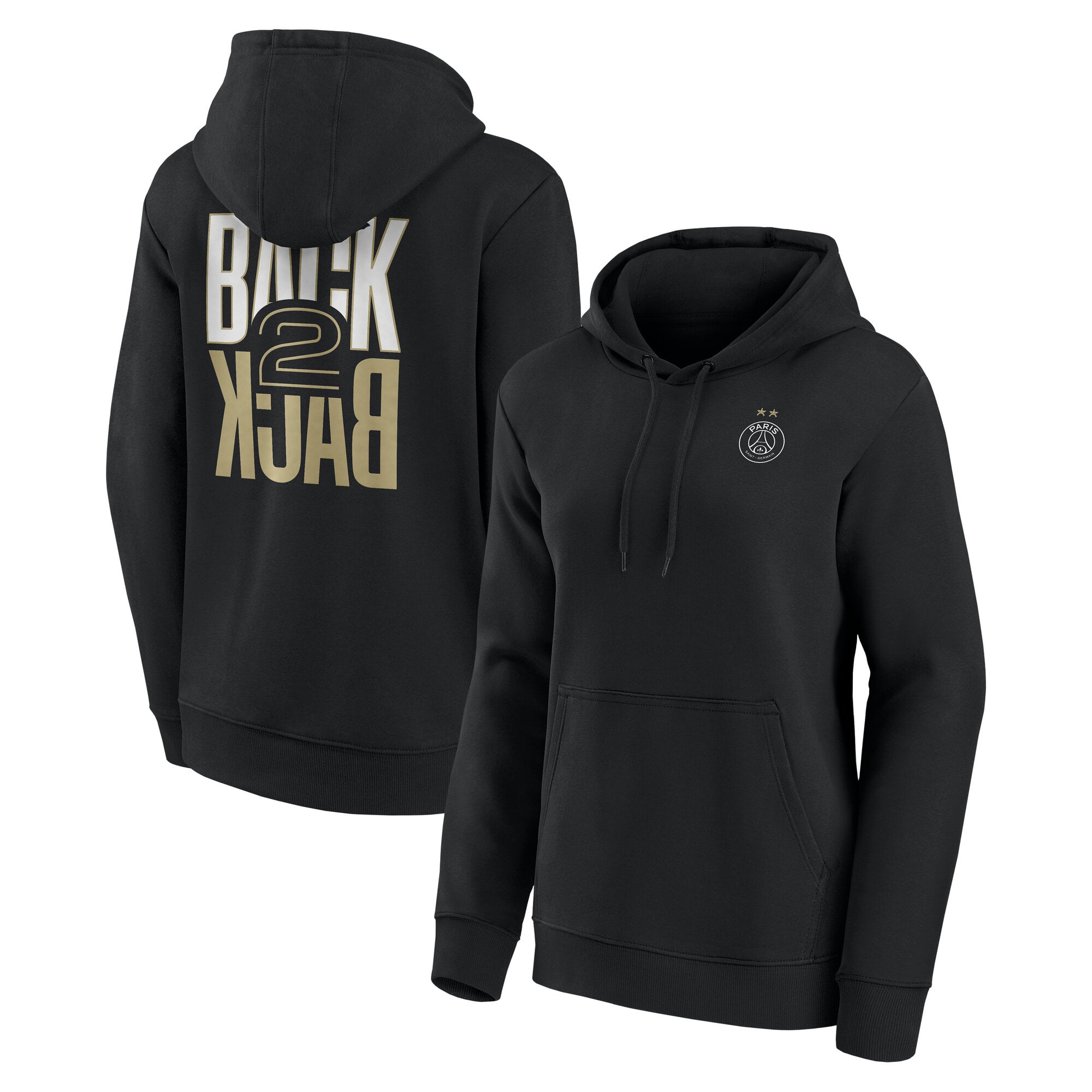 PSG Big Logo Back to Back Crest Hoodie - Schwarz - Damen