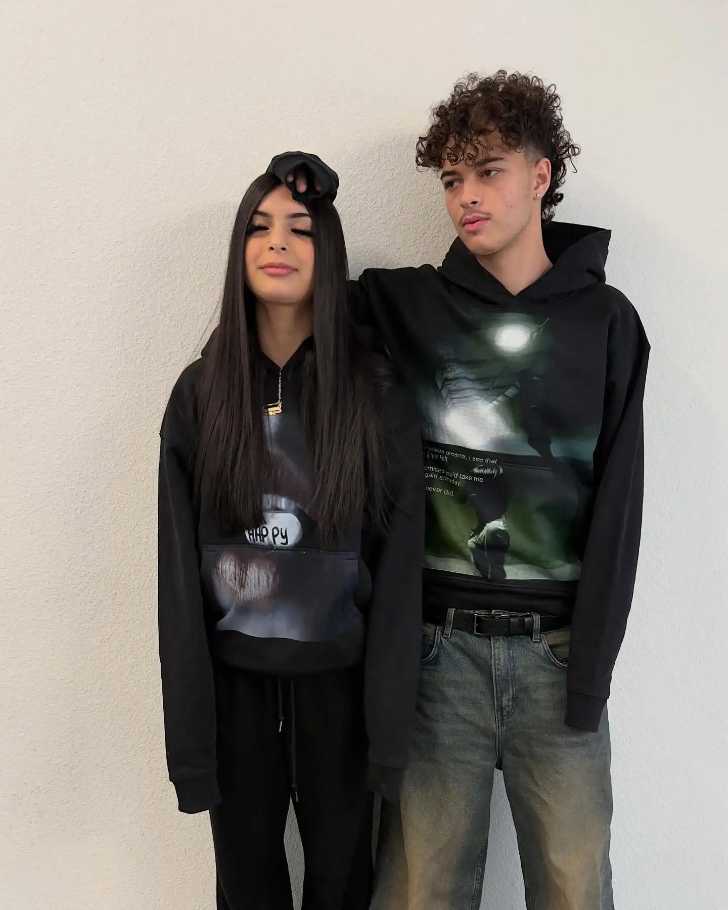 Harajuku Y2k Clothes Casual Party On The Hill Hoodies Women Grunge Streetwear Sweatshirt Tops Goth Oversized Hoodie Men Clothing