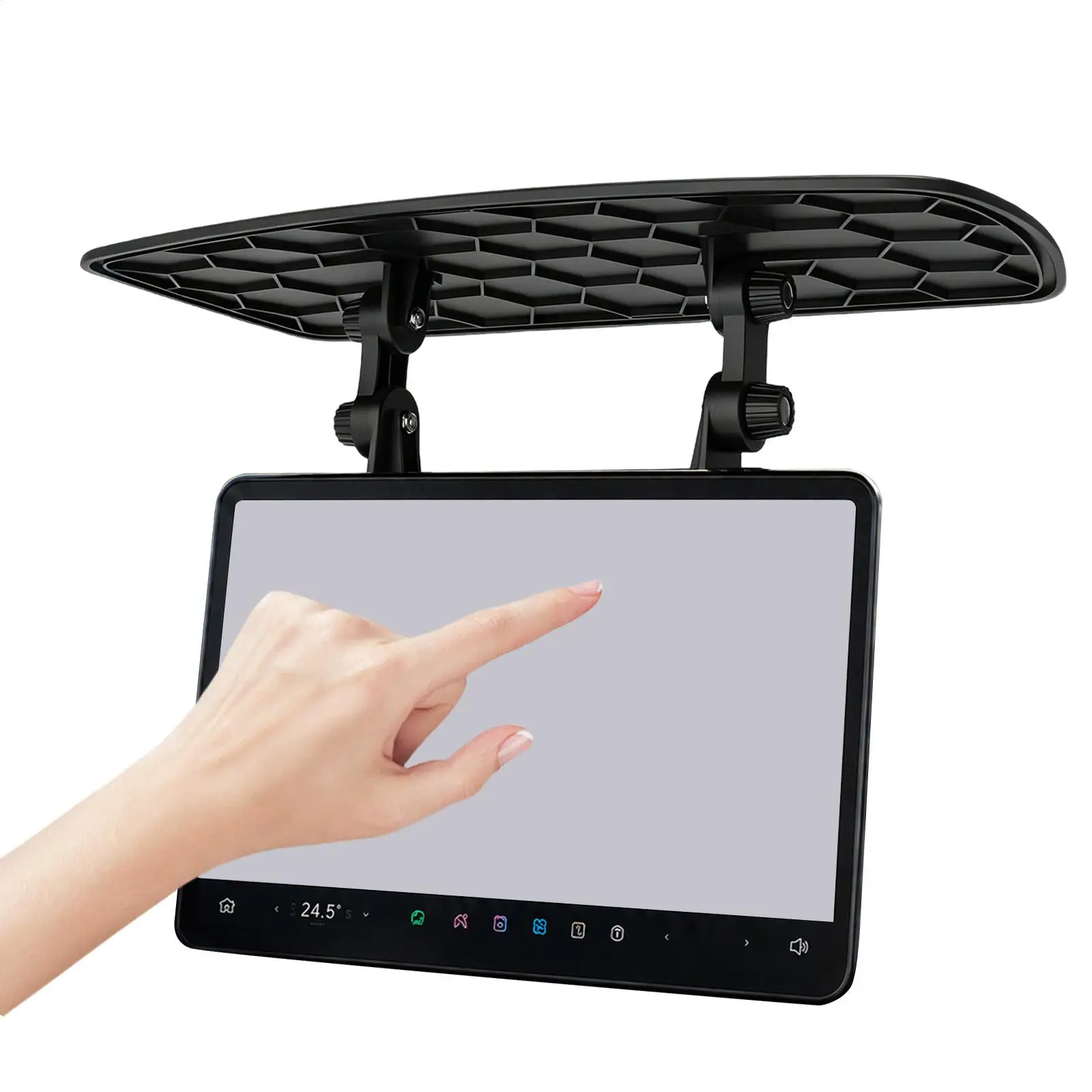 GPS Navigation Sun Shade Visor Center Console Anti-Glare Cover Auto Dashboard Sunshade for Travelers Drivers Fleet Managers