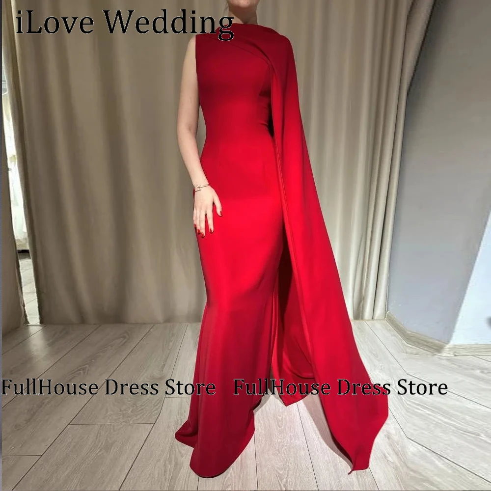 Customized Cap Sleeve Evening Dresses for Women Red Luxury Party Dress Dubai Arabic Prom Long Black Gowns Elegant Bespoke