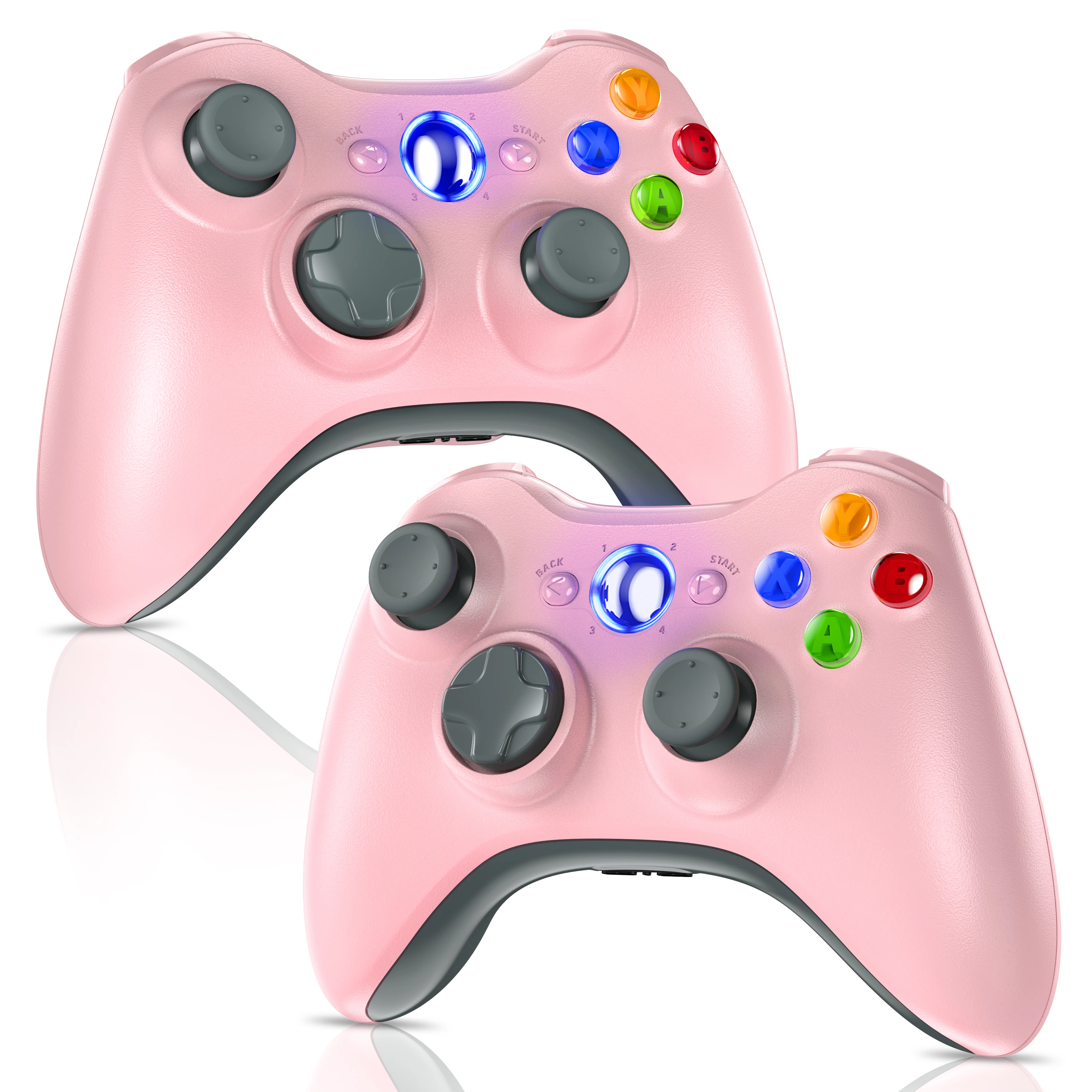 2.4G Gaming For Xbox 360 Wireless Controller Xbox 360/Slim/Elite/Winodow/PC Video Game Gamepad 6-axis Joystick Dual Vibration