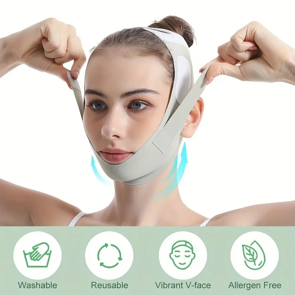 Reusable V Shaper Mask Beauty Face Sculpting Sleep Mask Facial Lifting Anti Wrinkle Strap Band Sleeping Mask Beauty Health Tools