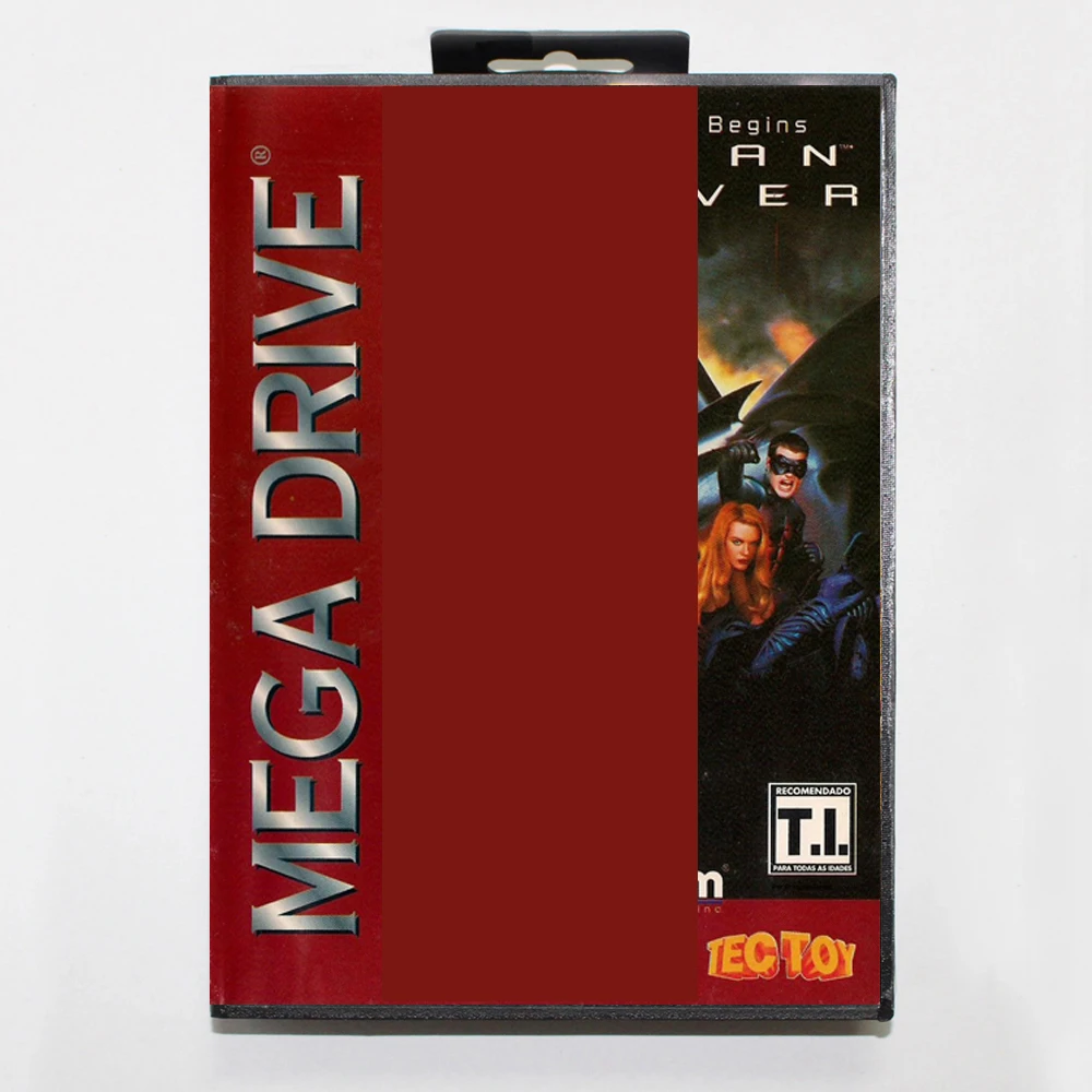 New Arrival Bat Forever MD Game Card 16 Bit BR Cover for Sega Megadrive Genesis Video Game Console Cartridge