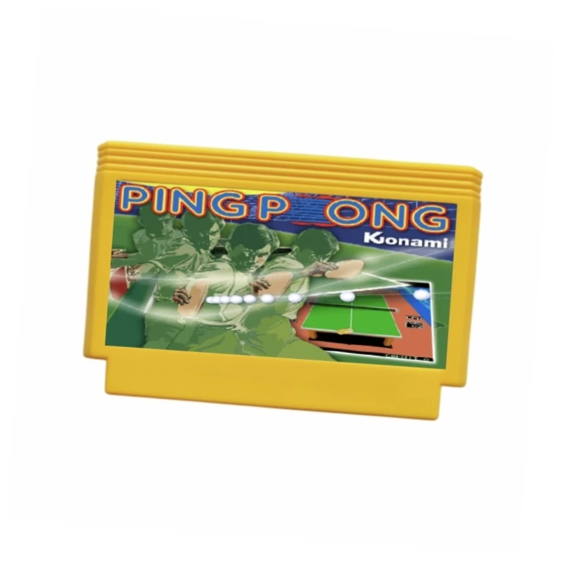 Konami's Ping Pong Game Cartridge for FC / NES Console 60Pins / 72Pins Video Game Card