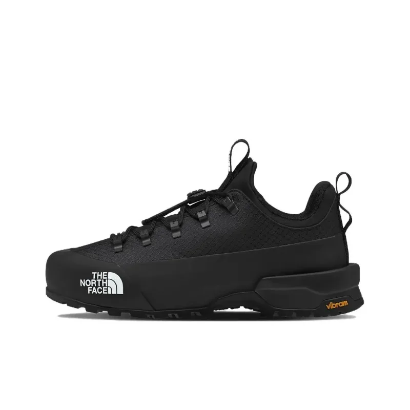 The North Face GLENCLYFFE Low-Top-Wanderschuhe aus synthetischem Leder mit runder Zehenkappe, bequeme schwarze Unisex-Outdoor-Schuhe