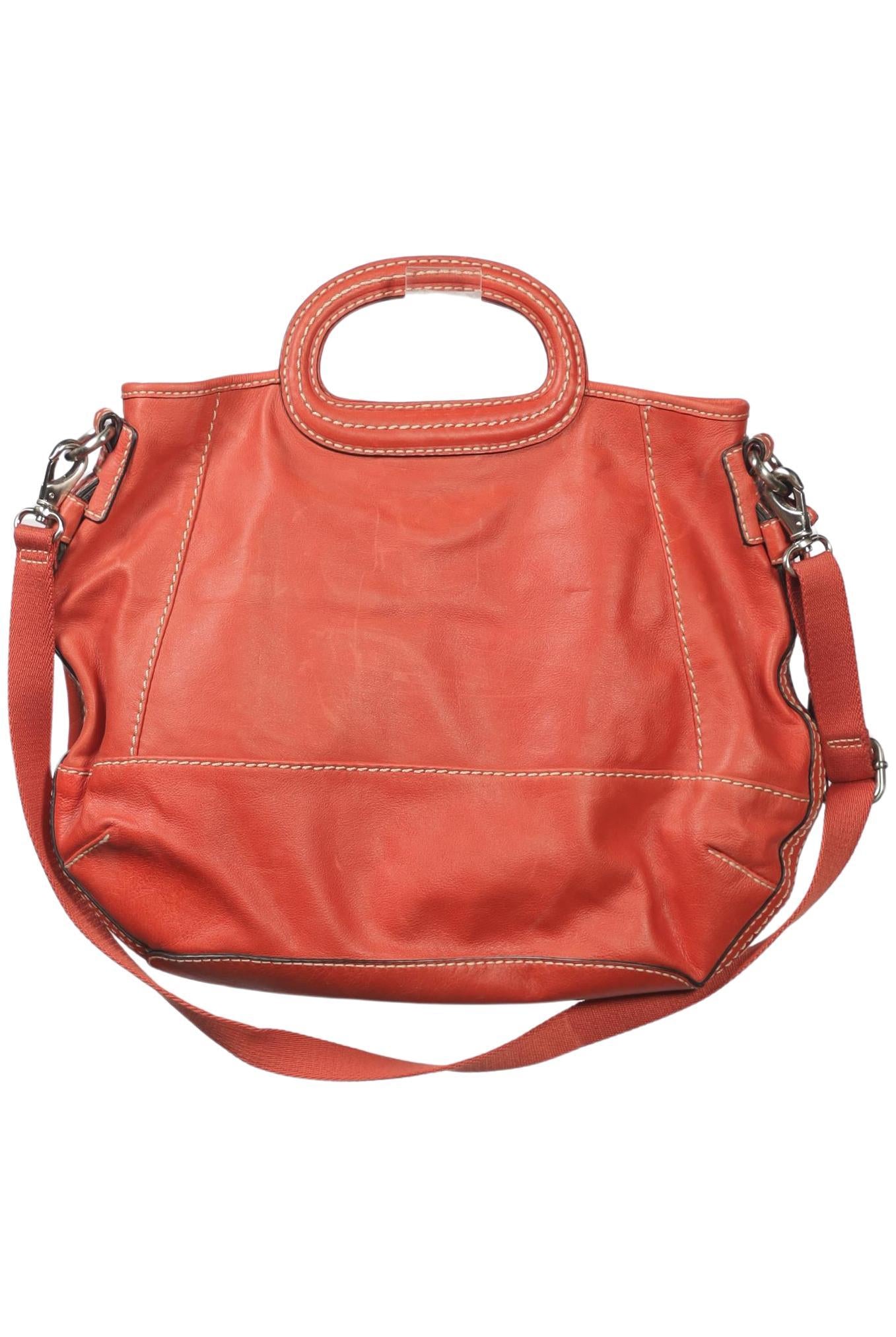 Fossil Damen Handtasche gross Leder, Gr. , Rot, Leder / kein / Etikett