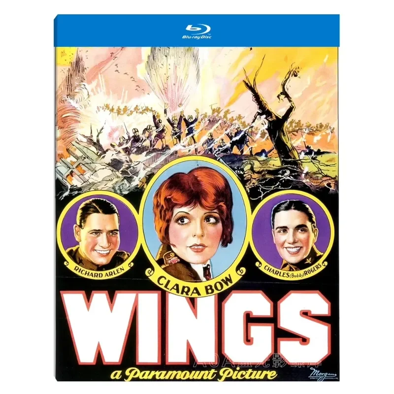 Wings 1927, drame américain primé, DVD Blu-ray haute définition en anglais