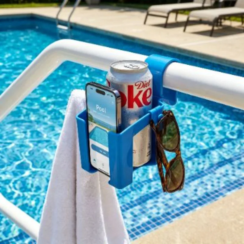 Porte-gobelet de piscine, Porte-gobelet en plastique, Porte-gobelet pour bord de piscine, Porte-gobelet pour réservoir de piscine, Accessoire de piscine multifonctionnel