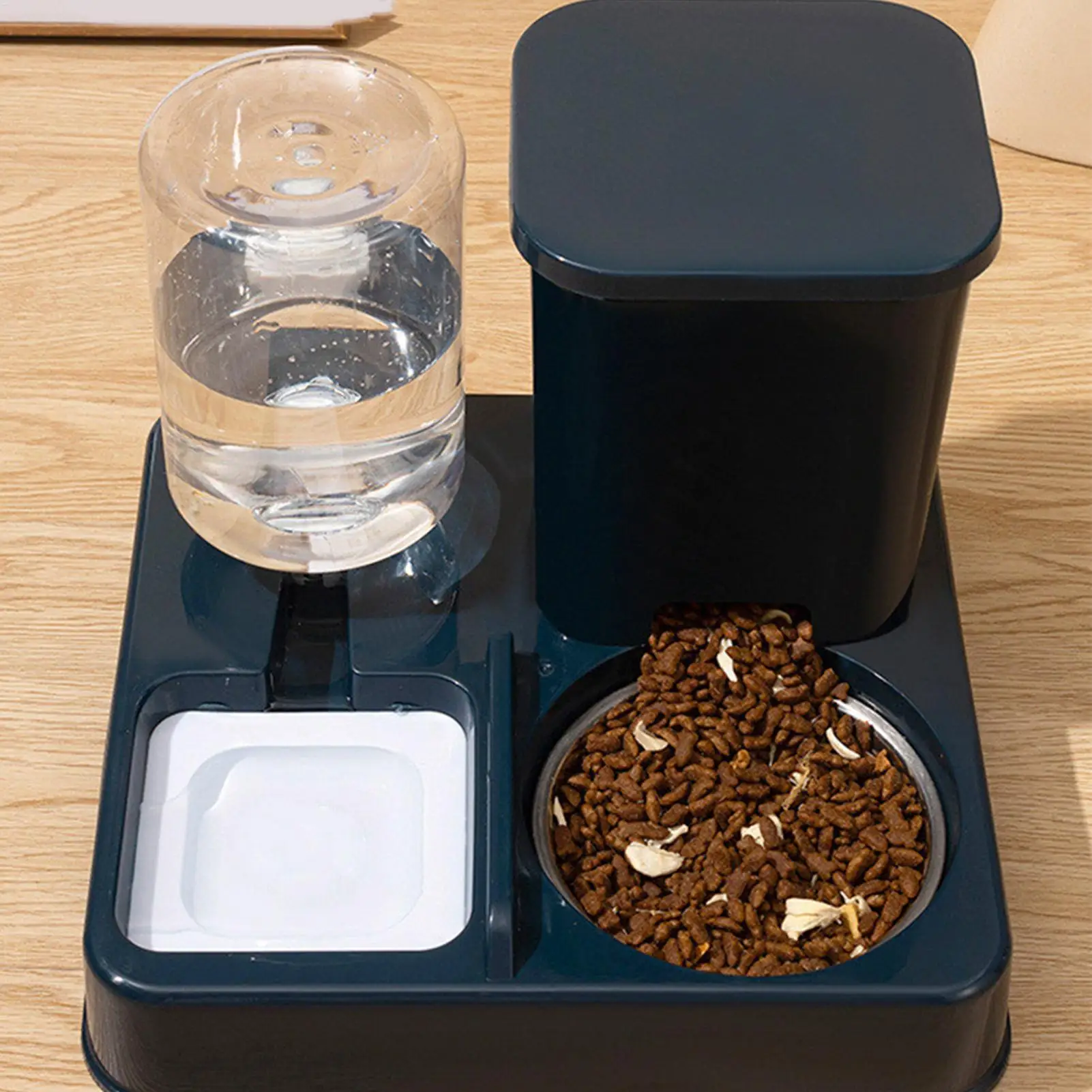 Distributeur automatique de nourriture et d'eau pour animaux de compagnie, système de distribution de nourriture et d'eau pour chatons, chiots, distributeur de nourriture pour animaux de compagnie intérieur programmé