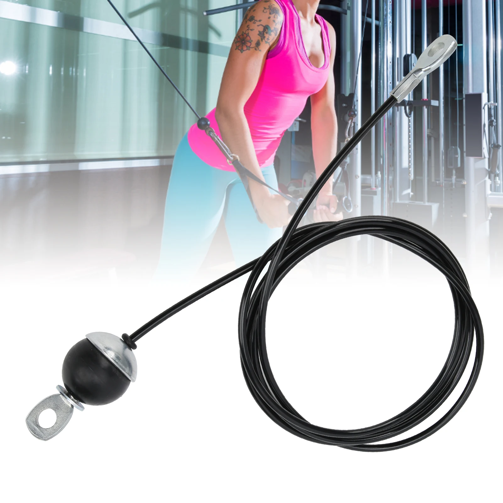 Câble de remplacement pour équipement de fitness, câble de gym, corde métallique, câble de poulie de fitness, corde en acier pour système de poulie de fitness à domicile