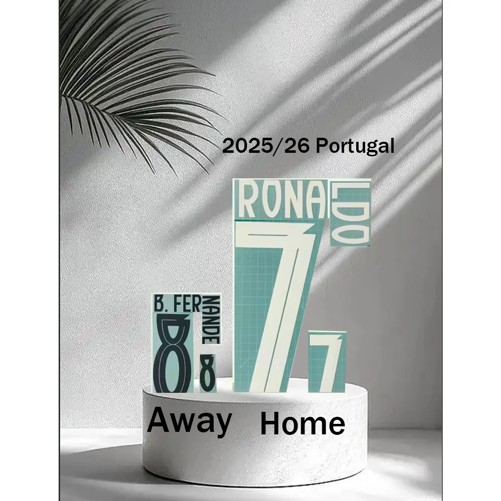 Maillots Ronaldo Portugal 2025/26 – Kits personnalisables pour adultes et enfants, thermocollants, BERNARDO domicile et extérieur, nom et numéro personnalisables, qualité supérieure 2026