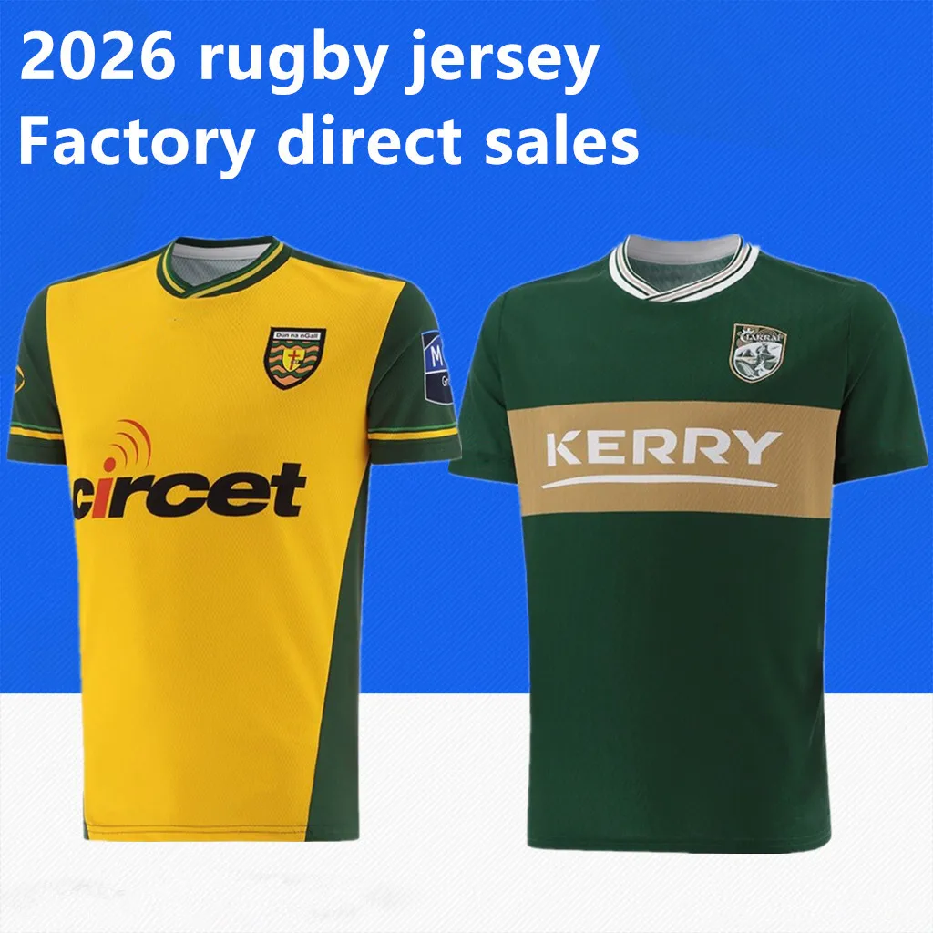 Maillot GAA 2026/27 – Toutes les équipes : Donegal, Kerry – Maillot domicile, Commémoration, Gardien de but, Alternatif, T-shirt de rugby