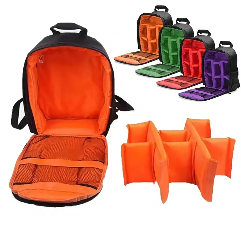 Sac à dos pour appareil photo en tissu Oxford, sac à bandoulière pour appareil photo numérique, sac photo pour appareil photo reflex numérique Sony Nikon Fuji, sac à dos pour appareil photo reflex numérique d