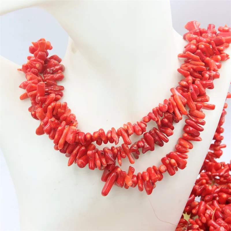 ZFSILVER – pierre rouge naturelle, grand corail, forme irrégulière, perles en vrac, fabrication de bijoux, accessoires pour femmes, bracelet, collier, accessoires de fête