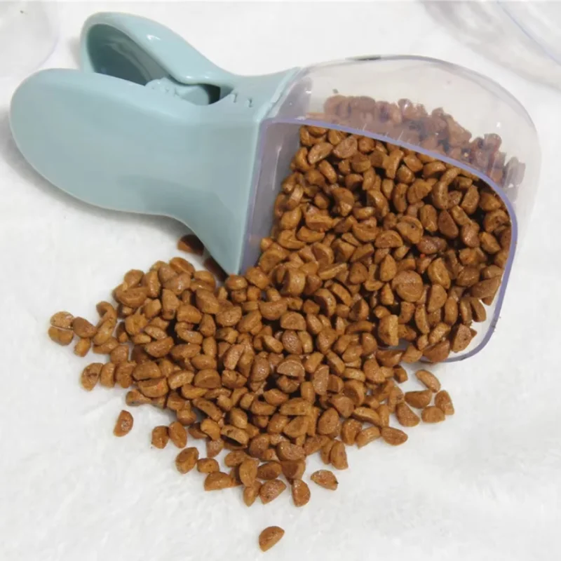 Cuillère à nourriture pour animaux de compagnie, cuillère multifonction pour chat et chien, cuillère à riz en forme de tête de canard, clip de fermeture pour sac de nourriture pour chien, cuillères pour nourriture pour chat et chien